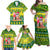 Cook Islands Christmas Family Matching Off Shoulder Maxi Dress and Hawaiian Shirt Santa Beach Meri Kiritimiti LT9 - Polynesian Pride