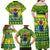 Cook Islands Christmas Family Matching Off Shoulder Maxi Dress and Hawaiian Shirt Santa Beach Meri Kiritimiti LT9 - Polynesian Pride