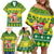 Cook Islands Christmas Family Matching Off Shoulder Short Dress and Hawaiian Shirt Santa Beach Meri Kiritimiti LT9 - Polynesian Pride