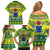 Cook Islands Christmas Family Matching Off Shoulder Short Dress and Hawaiian Shirt Santa Beach Meri Kiritimiti LT9 - Polynesian Pride