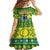 Cook Islands Christmas Family Matching Short Sleeve Bodycon Dress and Hawaiian Shirt Santa Beach Meri Kiritimiti LT9 - Polynesian Pride