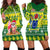 Cook Islands Christmas Hoodie Dress Santa Beach Meri Kiritimiti LT9 - Polynesian Pride