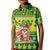 Cook Islands Christmas Kid Polo Shirt Santa Beach Meri Kiritimiti LT9 Kid Green - Polynesian Pride