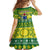 Cook Islands Christmas Kid Short Sleeve Dress Santa Beach Meri Kiritimiti LT9 - Polynesian Pride