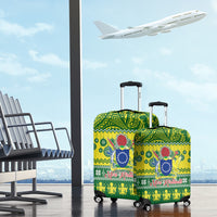 Cook Islands Christmas Luggage Cover Santa Beach Meri Kiritimiti LT9 - Polynesian Pride