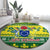 Cook Islands Christmas Round Carpet Santa Beach Meri Kiritimiti LT9 - Polynesian Pride