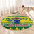 Cook Islands Christmas Round Carpet Santa Beach Meri Kiritimiti LT9 - Polynesian Pride