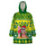 Cook Islands Christmas Wearable Blanket Hoodie Santa Beach Meri Kiritimiti LT9 One Size Green - Polynesian Pride