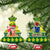 Personalised Cook Islands Christmas Ceramic Ornament Santa Beach Meri Kiritimiti LT9 Christmas Tree Green - Polynesian Pride