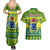 Personalised Cook Islands Christmas Couples Matching Summer Maxi Dress and Hawaiian Shirt Santa Beach Meri Kiritimiti LT9 - Polynesian Pride