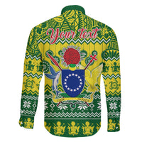 Personalised Cook Islands Christmas Family Matching Summer Maxi Dress and Hawaiian Shirt Santa Beach Meri Kiritimiti LT9 - Polynesian Pride