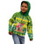 Personalised Cook Islands Christmas Kid Hoodie Santa Beach Meri Kiritimiti LT9 - Polynesian Pride