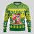 Personalised Cook Islands Christmas Ugly Christmas Sweater Santa Beach Meri Kiritimiti LT9 - Polynesian Pride