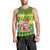 Personalised Cook Islands Christmas Men Tank Top Santa Beach Meri Kiritimiti LT9 - Polynesian Pride