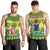 Personalised Cook Islands Christmas Men Tank Top Santa Beach Meri Kiritimiti LT9 - Polynesian Pride