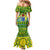 Personalised Cook Islands Christmas Mermaid Dress Santa Beach Meri Kiritimiti LT9 - Polynesian Pride