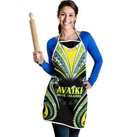 Rugby Cook Islands Avaiki Apron Black Kuki Airani Tribal Maori Inspired - Polynesian Pride