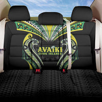 Rugby Cook Islands Avaiki Back Car Seat Cover Black Kuki Airani Tribal Maori Inspired - Polynesian Pride