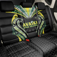Rugby Cook Islands Avaiki Back Car Seat Cover Black Kuki Airani Tribal Maori Inspired - Polynesian Pride