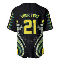 Custom Rugby Cook Islands Avaiki Baseball Jersey Black Kuki Airani Tribal Maori Inspired - Polynesian Pride