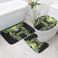 Rugby Cook Islands Avaiki Bathroom Set Black Kuki Airani Tribal Maori Inspired - Polynesian Pride