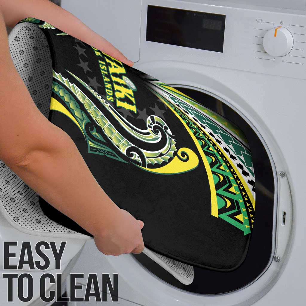 Rugby Cook Islands Avaiki Bathroom Set Black Kuki Airani Tribal Maori Inspired - Polynesian Pride