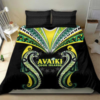Rugby Cook Islands Avaiki Bedding Set Black Kuki Airani Tribal Maori Inspired - Polynesian Pride