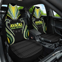 Rugby Cook Islands Avaiki Car Seat Cover Black Kuki Airani Tribal Maori Inspired - Polynesian Pride
