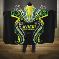 Rugby Cook Islands Avaiki Hooded Blanket Black Kuki Airani Tribal Maori Inspired - Polynesian Pride