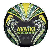 Rugby Cook Islands Avaiki Spare Tire Cover Black Kuki Airani Tribal Maori Inspired - Polynesian Pride