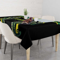 Rugby Cook Islands Avaiki Tablecloth Black Kuki Airani Tribal Maori Inspired LT9 - Polynesian Pride