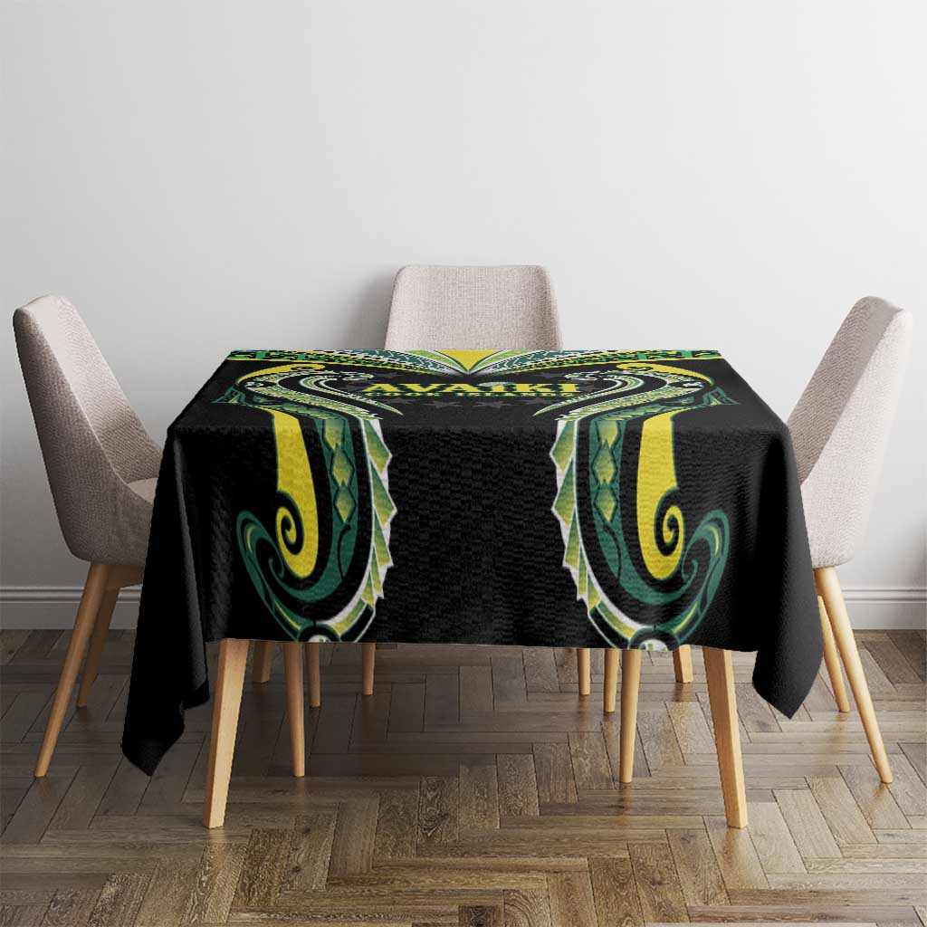 Rugby Cook Islands Avaiki Tablecloth Black Kuki Airani Tribal Maori Inspired LT9 - Polynesian Pride