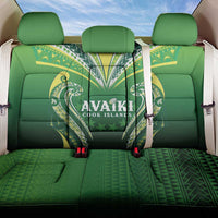 Rugby Cook Islands Avaiki Back Car Seat Cover Green Kuki Airani Tribal Maori Inspired - Polynesian Pride