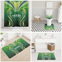 Rugby Cook Islands Avaiki Bathroom Set Green Kuki Airani Tribal Maori Inspired - Polynesian Pride