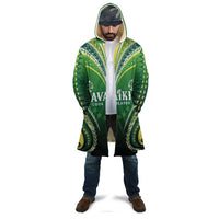 Custom Rugby Cook Islands Avaiki Cloak Green Kuki Airani Tribal Maori Inspired - Polynesian Pride