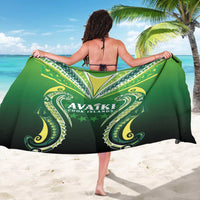 Rugby Cook Islands Avaiki Sarong Green Kuki Airani Tribal Maori Inspired - Polynesian Pride