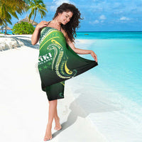 Rugby Cook Islands Avaiki Sarong Green Kuki Airani Tribal Maori Inspired - Polynesian Pride