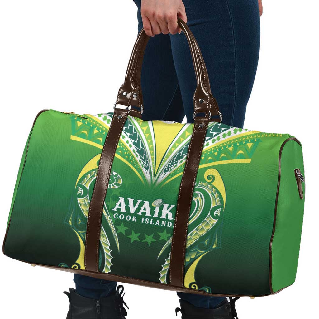 Rugby Cook Islands Avaiki Travel Bag Green Kuki Airani Tribal Maori Inspired - Polynesian Pride