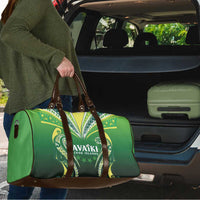 Rugby Cook Islands Avaiki Travel Bag Green Kuki Airani Tribal Maori Inspired - Polynesian Pride
