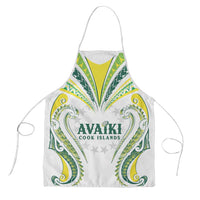 Rugby Cook Islands Avaiki Apron White Kuki Airani Tribal Maori Inspired - Polynesian Pride