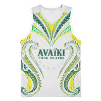 Custom Rugby Cook Islands Avaiki Basketball Jersey White Kuki Airani Tribal Maori Inspired - Polynesian Pride