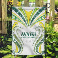Rugby Cook Islands Avaiki Garden Flag White Kuki Airani Tribal Maori Inspired - Polynesian Pride
