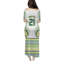 Custom Rugby Cook Islands Avaiki Puletasi White Kuki Airani Tribal Maori Inspired - Polynesian Pride