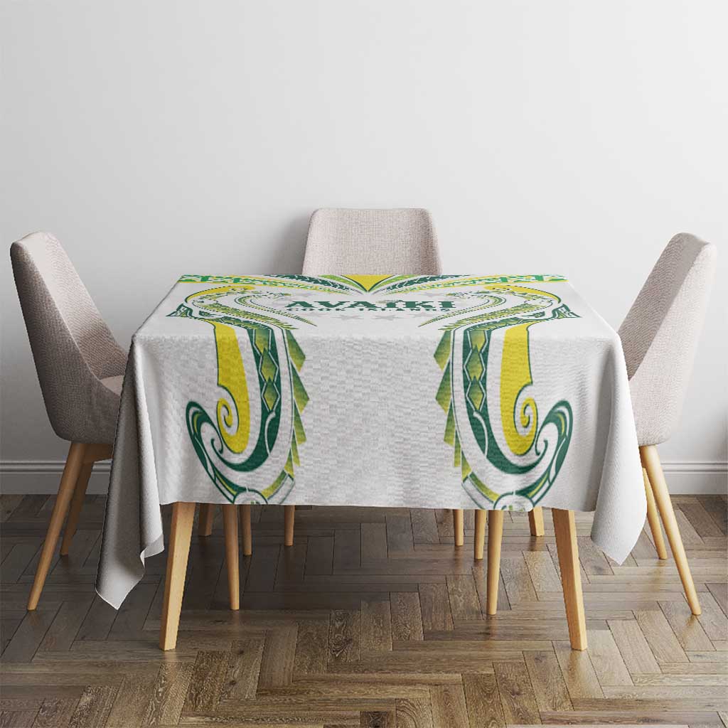 Rugby Cook Islands Avaiki Tablecloth White Kuki Airani Tribal Maori Inspired LT9 - Polynesian Pride