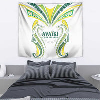 Rugby Cook Islands Avaiki Tapestry White Kuki Airani Tribal Maori Inspired - Polynesian Pride