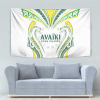 Rugby Cook Islands Avaiki Tapestry White Kuki Airani Tribal Maori Inspired - Polynesian Pride