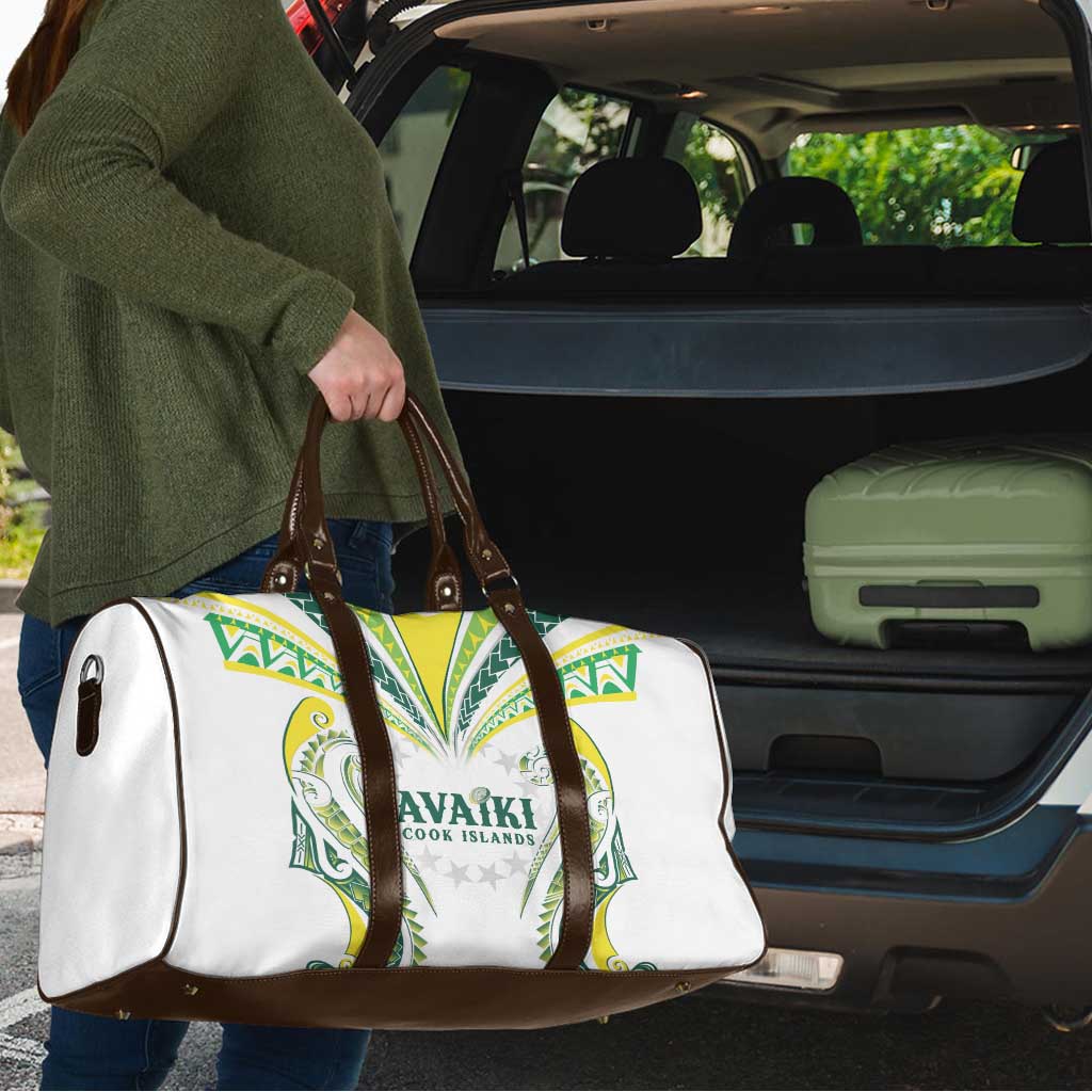 Rugby Cook Islands Avaiki Travel Bag White Kuki Airani Tribal Maori Inspired - Polynesian Pride