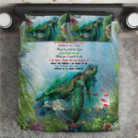 Polynesia Mother's Day Bedding Set Magnificent Sea Turtle Of Love and Gratitude LT9 Blue - Polynesian Pride