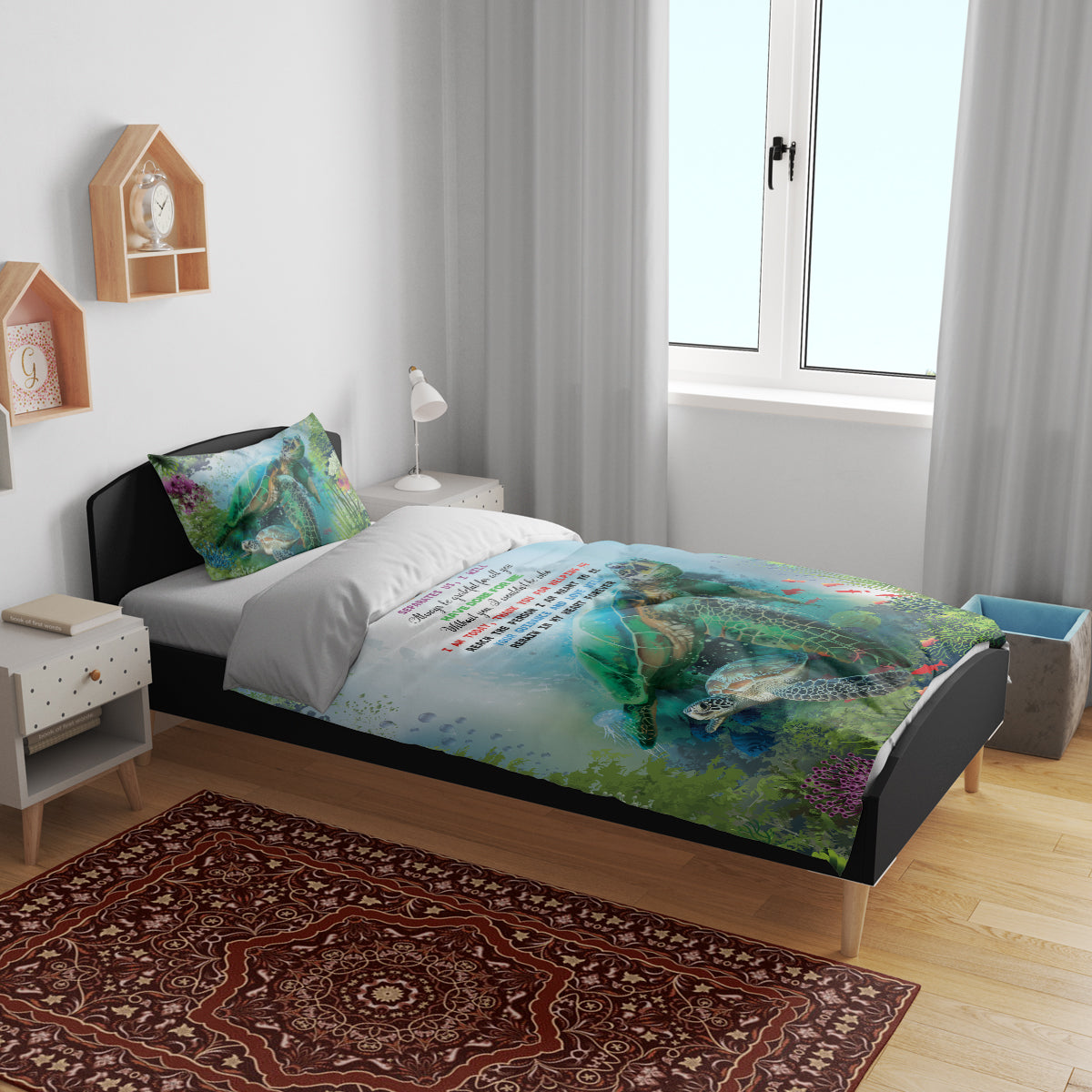 Polynesia Mother's Day Bedding Set Magnificent Sea Turtle Of Love and Gratitude LT9 - Polynesian Pride