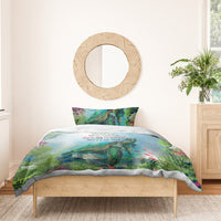 Polynesia Mother's Day Bedding Set Magnificent Sea Turtle Of Love and Gratitude LT9 - Polynesian Pride